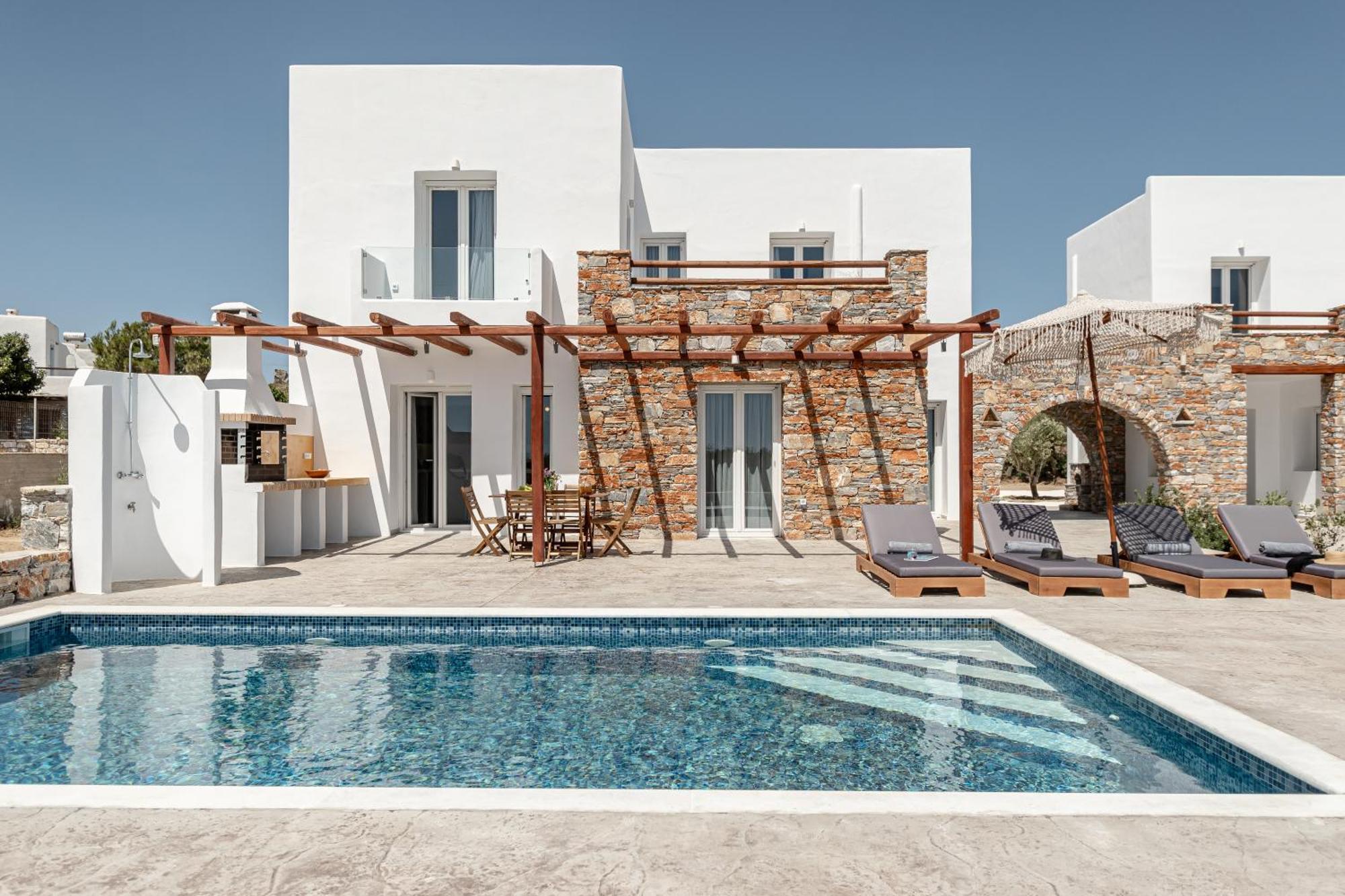 Margarita 3 Bedroom With Private Pool And Sea View * Naxos City