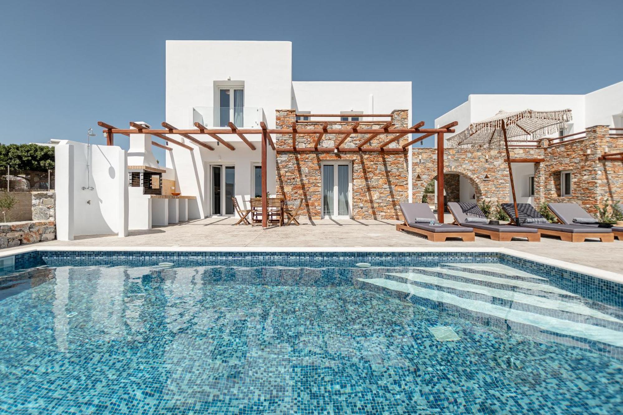 Margarita 3 Bedroom With Private Pool And Sea View Naxos City